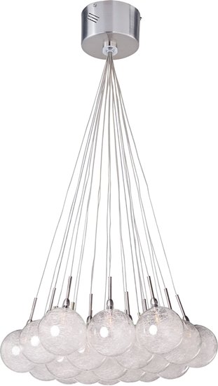 Picture of 10W Starburst 19-Light Pendant SNPC Threaded Glass 12V G4 Xenon (OA HT 24"-53")