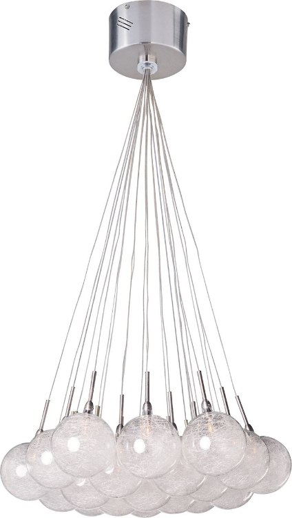 Picture of 10W Starburst 19-Light Pendant SNPC Threaded Glass 12V G4 Xenon (OA HT 24"-53")