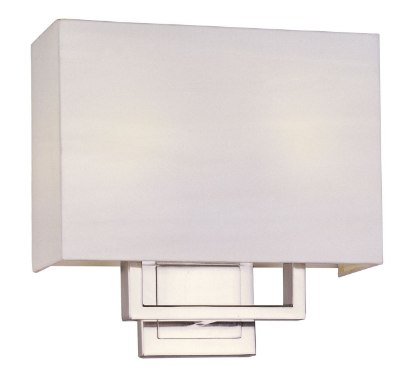 Show details for 7.5W Edinburgh LED 2-Light Wall Mount SN White 11.5"x11"  Picture of 7.5W Edinburgh LED 2-Light Wall Mount SN White 11.5"x11"