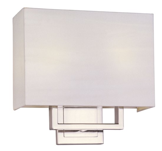 Picture of 7.5W Edinburgh LED 2-Light Wall Mount SN White 11.5"x11" 