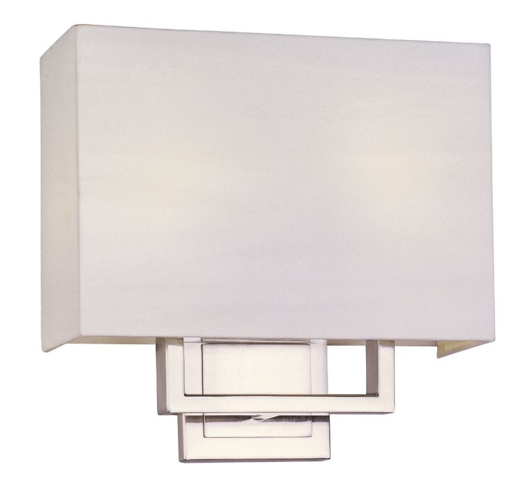 Picture of 7.5W Edinburgh LED 2-Light Wall Mount SN White 11.5"x11" 
