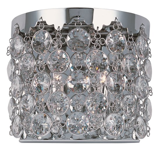 Foto para 40W Dazzle 2-Light Wall Sconce PC Crystal G9 Xenon 