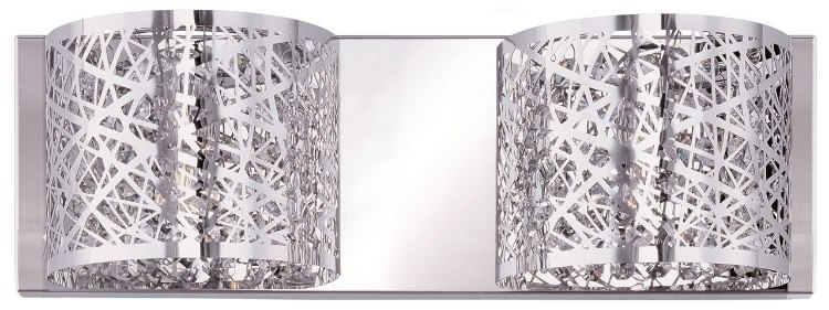Foto para 40W Inca 2-Light Wall Mount PC Clear/White G9 Xenon 