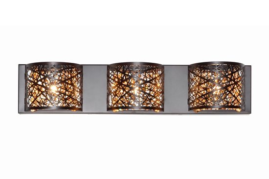 Foto para 40W Inca 3-Light Wall Mount BZ Cognac G9 Xenon 