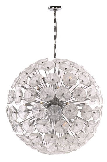 Foto para 25W Cassini 28-Light Pendant BZ Amber Murano G9 (OA HT 35"-63") (CAN 4.7"x4.7"x1")