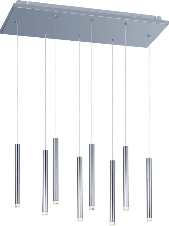 Picture of 1W Picolo 8-Light LED Pendant PC Clear Acrylic Acrylic (OA HT 17"-120") 4-Min