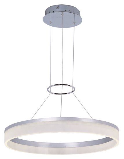 Picture of 24W Saturn LED Pendant MS Matte White (OA HT 35.75"-51.5")