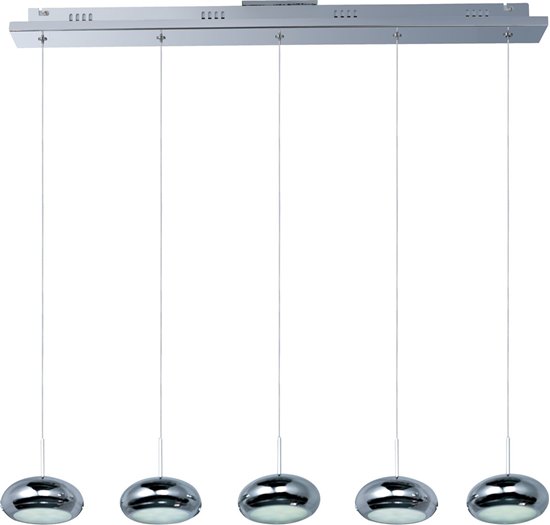 Foto para 4.8W Dial 5-Light LED Linear Pendant PC (OA HT 6"-120")