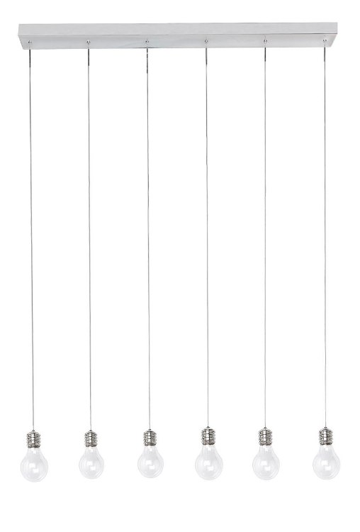 Picture of 20W Edison 6-Light Pendant PC Clear G4 (OA HT 8.5"-125.25")