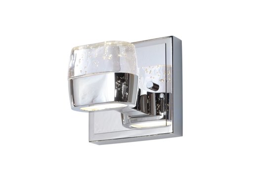 Picture of 3W Volt 1-Light LED Vanity PC Etched/Bubble 