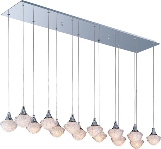 Foto para 40W Blossom 14-Light Pendant PC Crystal Glass G9 Xenon (OA HT 18"-126")