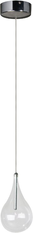 Picture of 20W Larmes 1-Light Pendant PC Clear Glass 12V G4 Xenon (OA HT 18"-66")