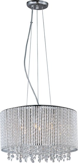 Picture of 40W Spiral 7-Light Pendant PC Metal G9 Xenon (OA HT 30"-130")