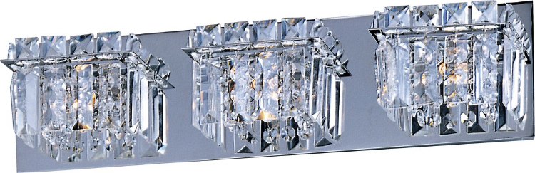 Picture of 50W Bangle 3-Light Bath Vanity PC Crystal Glass G9 Xenon 