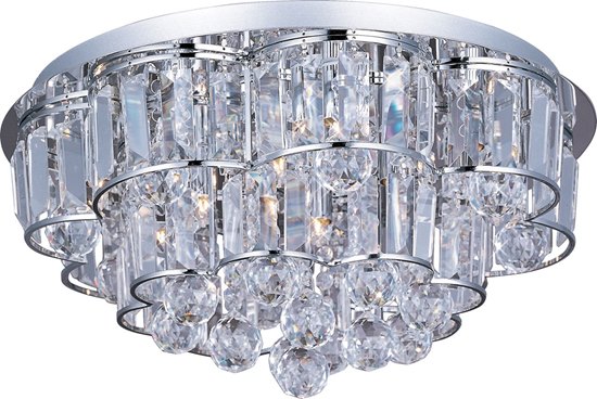 Foto para 25W Bangle 12-Light Flush Mount PC Crystal Glass G9 Xenon 