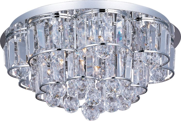 Picture of 25W Bangle 12-Light Flush Mount PC Crystal Glass G9 Xenon 