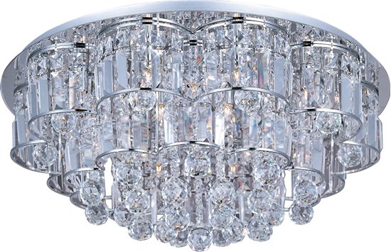 Picture of 25W Bangle 20-Light Flush Mount PC Crystal Glass G9 Xenon 