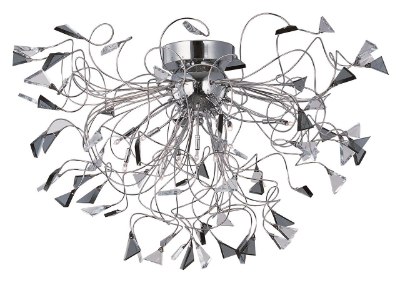 Mostrar detalles para 10W Calypso 12-Light Flush Mount PC Smoke G4  Imagen de 10W Calypso 12-Light Flush Mount PC Smoke G4