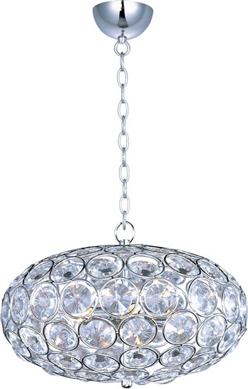 Foto para 40W Brilliant 6-Light Pendant PC Crystal Glass G9 Xenon (OA HT 18"-130")72" Chain