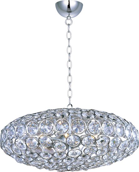 Picture of 40W Brilliant 8-Light Pendant PC Crystal Glass G9 Xenon (OA HT 18"-130")72" Chain