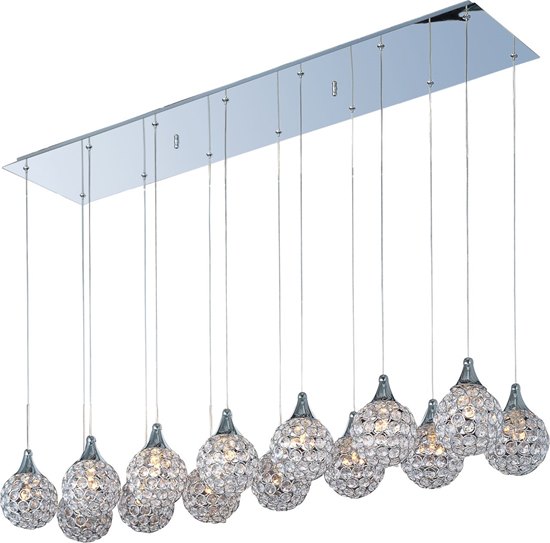 Foto para 40W Brilliant 14-Light Pendant PC Crystal Glass G9 Xenon (OA HT 18"-128")