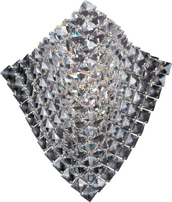 Show details for 60W Wave 1-Light Wall Sconce PC Crystal Glass G9 Xenon  Picture of 60W Wave 1-Light Wall Sconce PC Crystal Glass G9 Xenon
