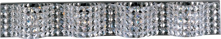 Foto para 40W Wave 4-Light Bath Vanity PC Crystal Glass G9 Xenon 