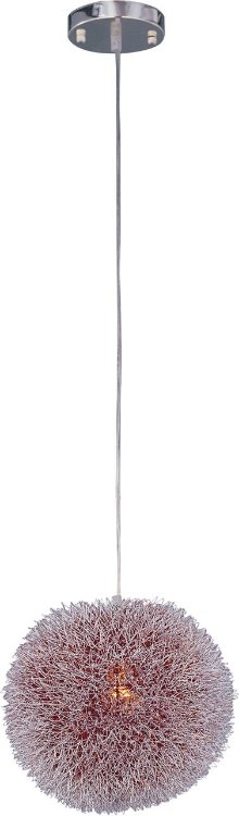 Picture of 100W Clipp Pendant Aluminum Wire Ball Red/Silver AL MB Incandescent (OA HT 12"-89")