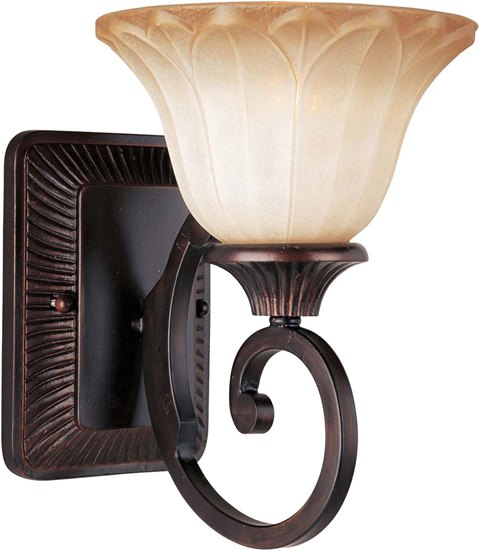 Foto para 100W Allentown 1-Light Wall Sconce OI Wilshire Glass MB Incandescent 