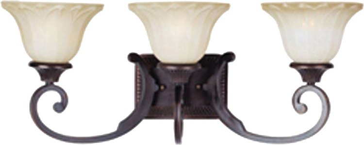 Picture of 100W Allentown 3-Light Bath Vanity OI Wilshire Glass MB Incandescent 