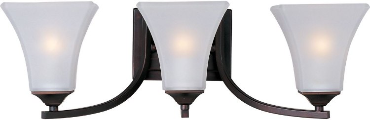 Foto para 100W Aurora 3-Light Bath Vanity OI Frosted Glass MB Incandescent 