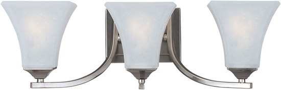 Foto para 100W Aurora 3-Light Bath Vanity SN Frosted Glass MB Incandescent 