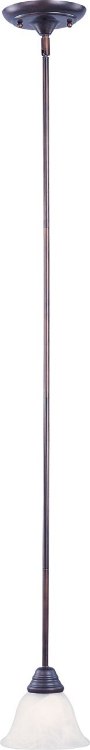 Foto para 100W Basix 1-Light Mini Pendant OI Marble Glass MB Incandescent 