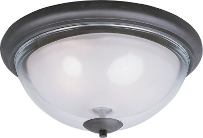 Mostrar detalles para 100W Bayview 2-Light Flush Mount BZ Clear/Frosted Glass MB Incandescent  Imagen de 100W Bayview 2-Light Flush Mount BZ Clear/Frosted Glass MB Incandescent