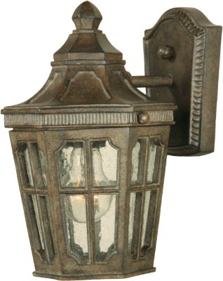 Mostrar detalles para 100W Beacon Hill VX 1-Light Outdoor Wall Lantern SE Seedy Glass MB Incandescent  Imagen de 100W Beacon Hill VX 1-Light Outdoor Wall Lantern SE Seedy Glass MB Incandescent