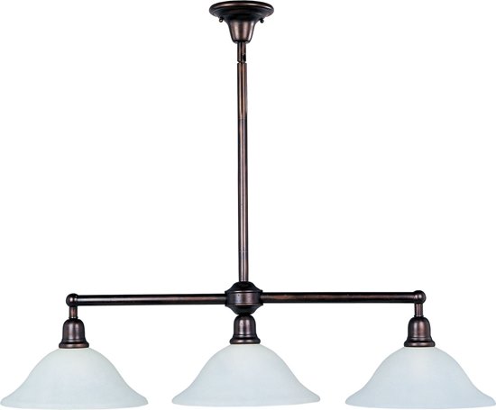 Picture of 100W Bel Air 3-Light Pendant OI Soft Vanilla Glass MB Incandescent (CAN 6"x3")