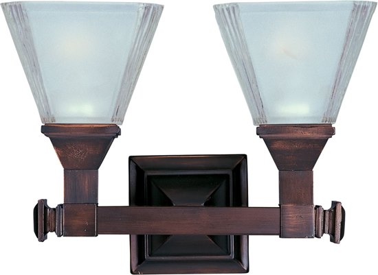 Picture of 100W Brentwood 2-Light Bath Vanity OI Frosted Glass MB Incandescent 