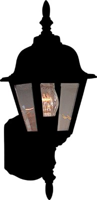 Mostrar detalles para 100W Builder Cast 1-Light Outdoor Wall Mount BK Clear Glass MB Incandescent 6"x16.5" 6-Min Imagen de 100W Builder Cast 1-Light Outdoor Wall Mount BK Clear Glass MB Incandescent 6"x16.5" 6-Min