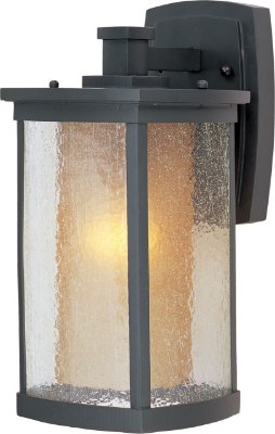 Mostrar detalles para 100W Bungalow 1-Light Wall Lantern Wet BZ Seedy/Wilshire Glass MB Incandescent 7"x13.75" 4-Min Imagen de 100W Bungalow 1-Light Wall Lantern Wet BZ Seedy/Wilshire Glass MB Incandescent 7"x13.75" 4-Min