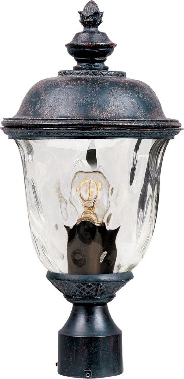 Picture of 100W Carriage House VX 1-Light Outdoor Pole/Post Lan OB Water Glass Glass MB Incandescent 
