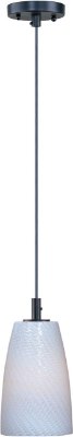Mostrar detalles para 100W Carte 1-Light Pendant BZ White Ripple MB (OA HT 24"-60") Imagen de 100W Carte 1-Light Pendant BZ White Ripple MB (OA HT 24"-60")