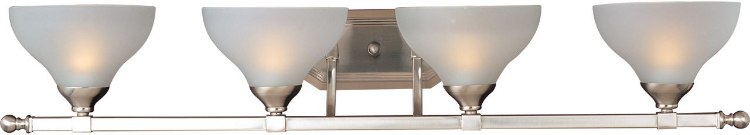 Picture of 100W Contour 4-Light Bath Vanity SN Frosted Glass MB Incandescent 