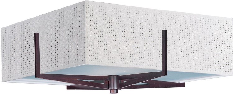 Picture of 100W Elements 2-Light Flush Mount OI Vinyl MB Incandescent 16"x16"x5.25" 
