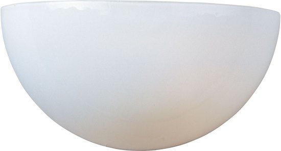 Foto para 100W Essentials - 20585-Wall Sconce WT White Glass MB Incandescent 6-Min