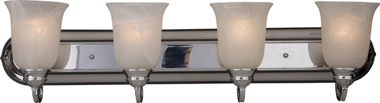 Picture of 100W Essentials - 713x-Bath Vanity PC 4-lights Marble Glass MB Incandescent 