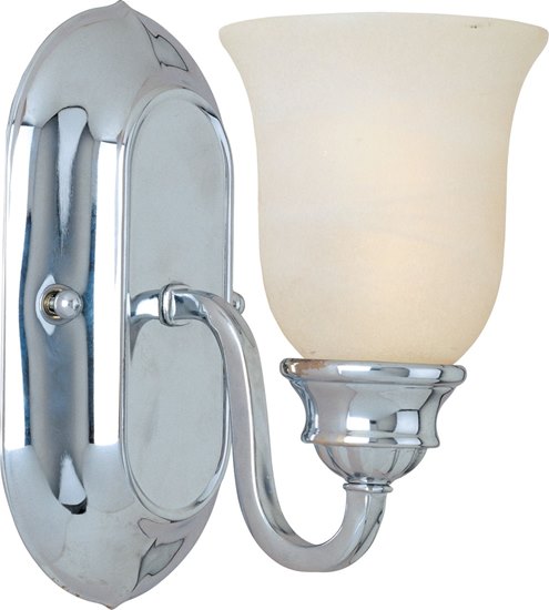 Picture of 100W Essentials - 713x-Wall Sconce PC Marble Glass MB Incandescent 