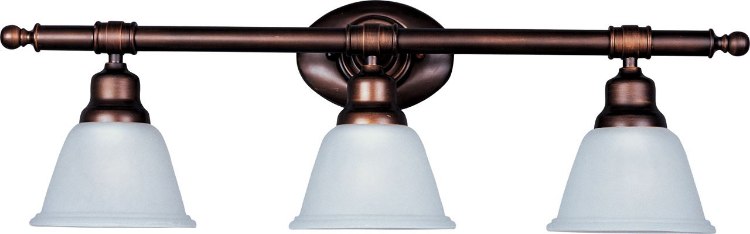 Picture of 100W Essentials - 714x-Bath Vanity OI 3-lights Frosted Glass MB Incandescent 