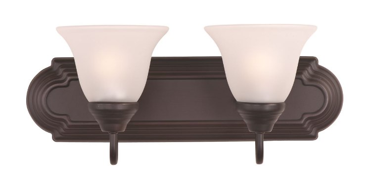 Picture of 100W Essentials - 801x-Bath Vanity OI 2-lights Frosted Glass MB Incandescent 