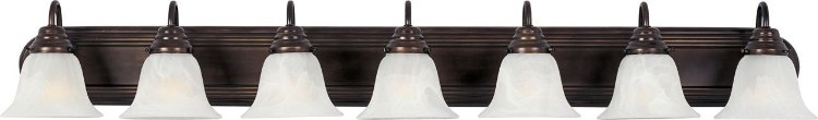 Picture of 100W Essentials - 801x-Bath Vanity OI 7-lights Marble Glass MB Incandescent 