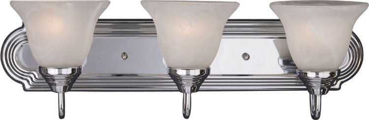Picture of 100W Essentials - 801x-Bath Vanity PC 3-lights Marble Glass MB Incandescent 